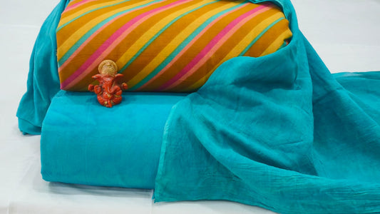 Pure cotton top and bottom set with Cotton Dupatta (2.50 mtr top, 2.50 mtr bottom , 2.50 mtr Dupatta)