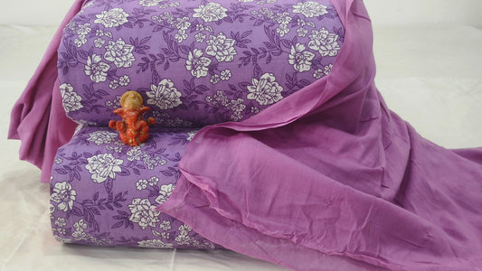 Pure cotton top and bottom set with Cotton Dupatta (2.50 mtr top, 2.50 mtr bottom , 2.50 mtr Dupatta)