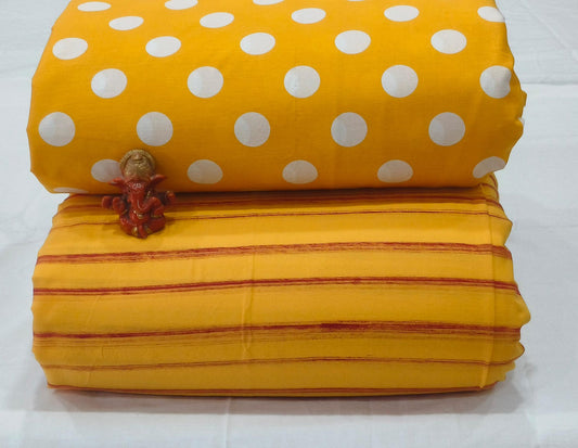 Pure cotton top and bottom set (2.5 mtr top, 2.5 mtr bottom)